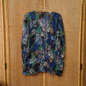 Lane Bryant Blue Green Blouse
